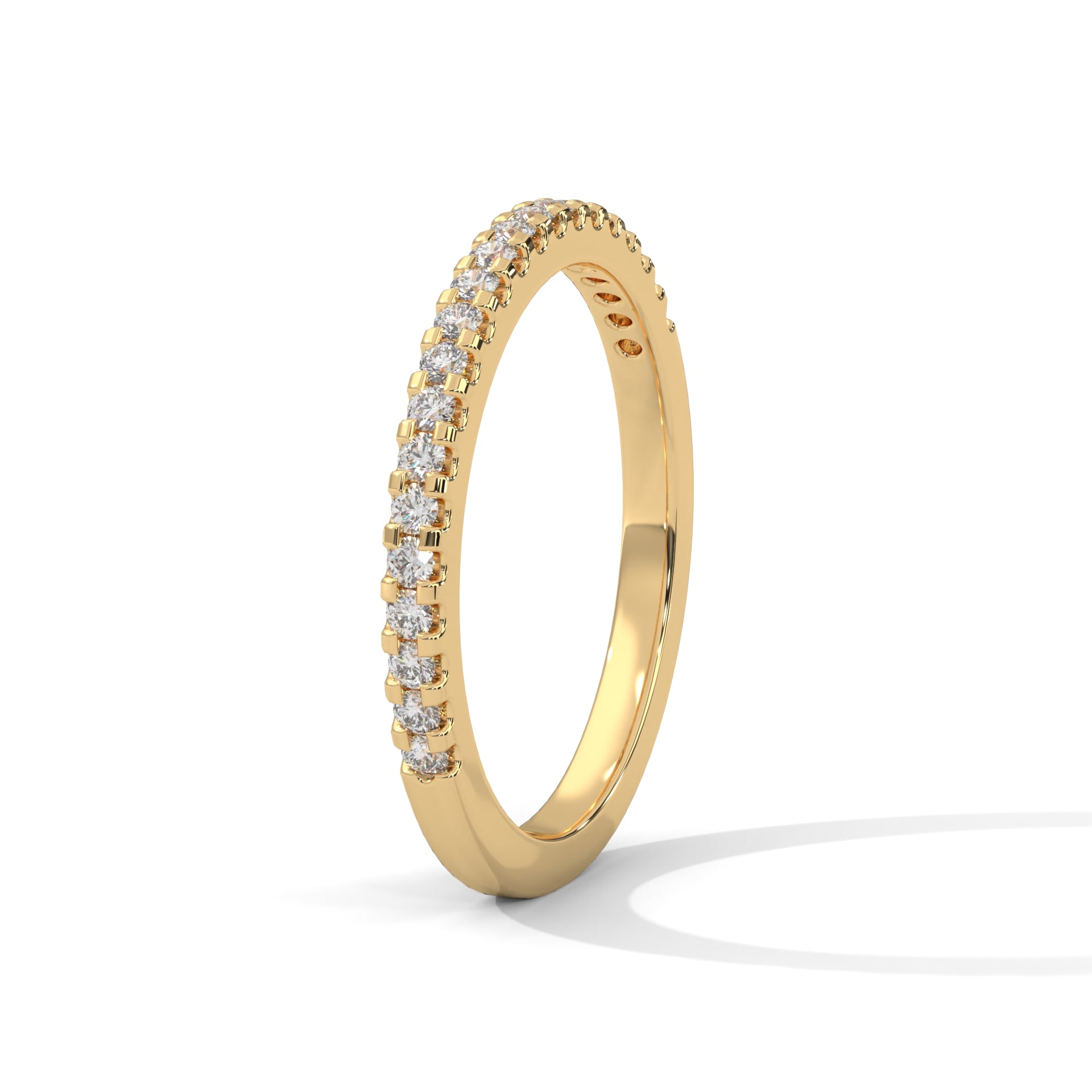 Estelle French Pavé Diamond Band