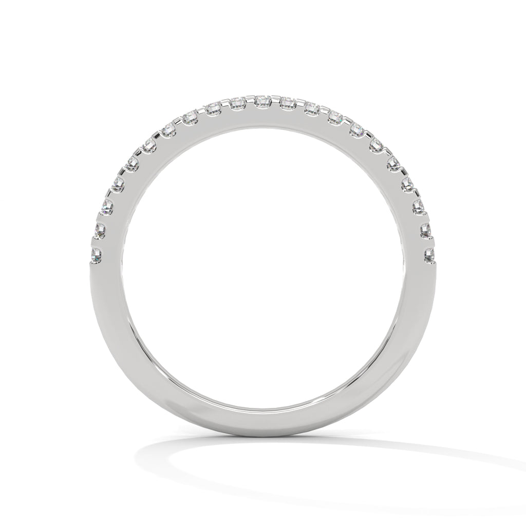 Estelle French Pavé Diamond Band