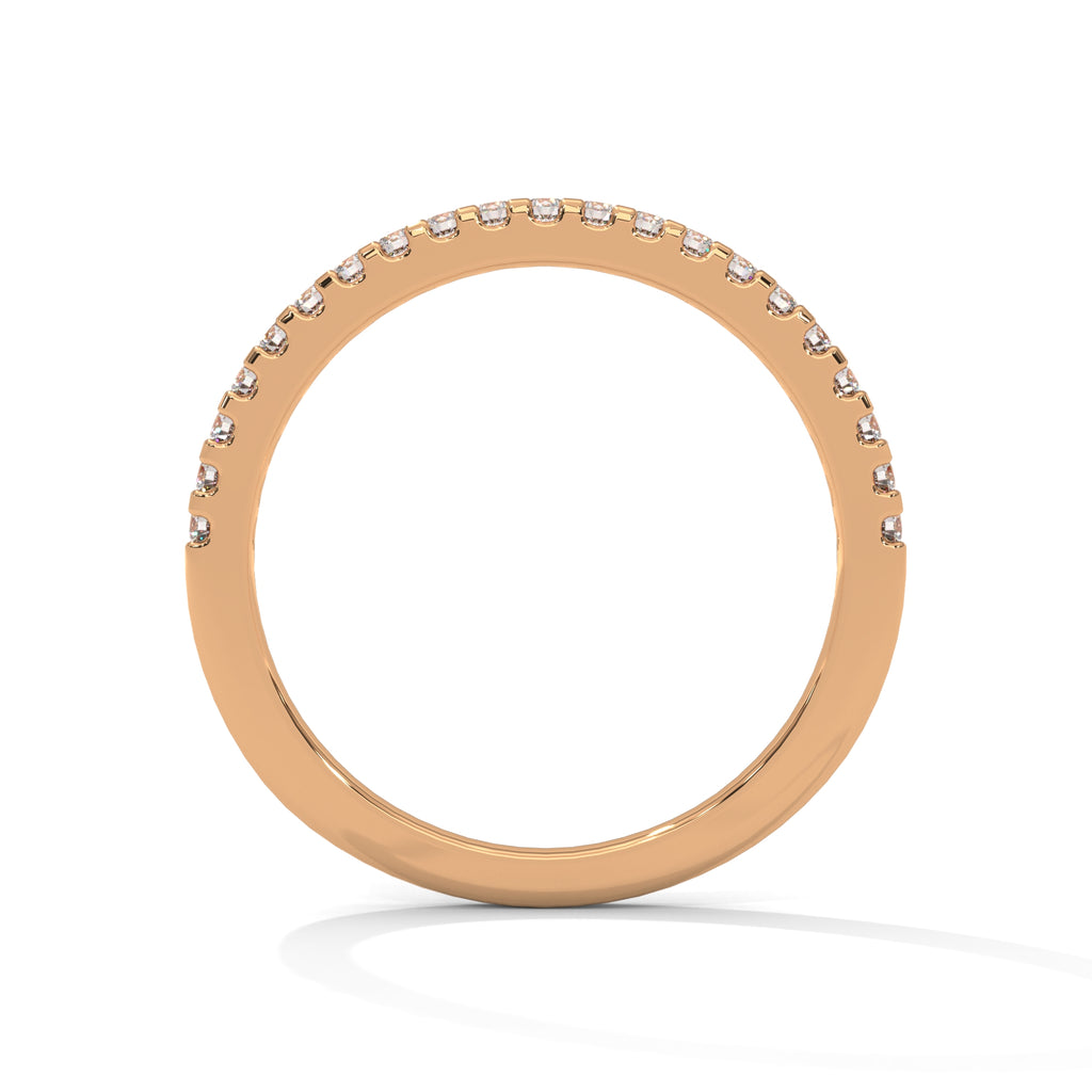 Estelle French Pavé Diamond Band