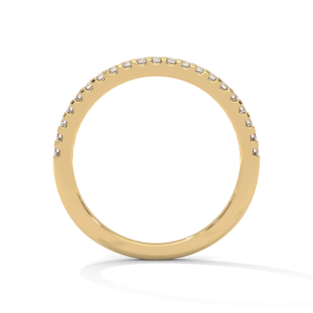 Estelle French Pavé Diamond Band