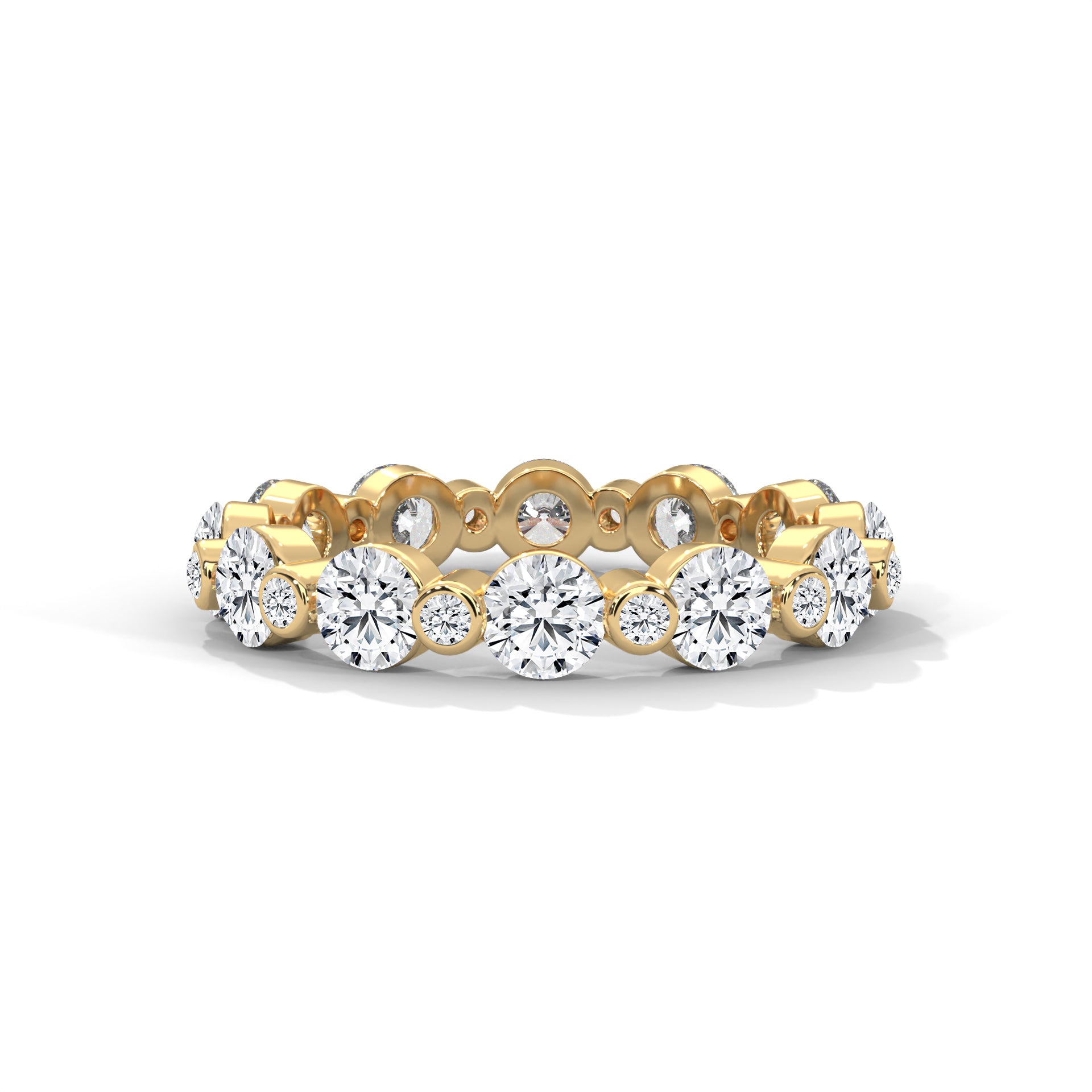 Roxane Shared-Prong Round Diamond Eternity Band