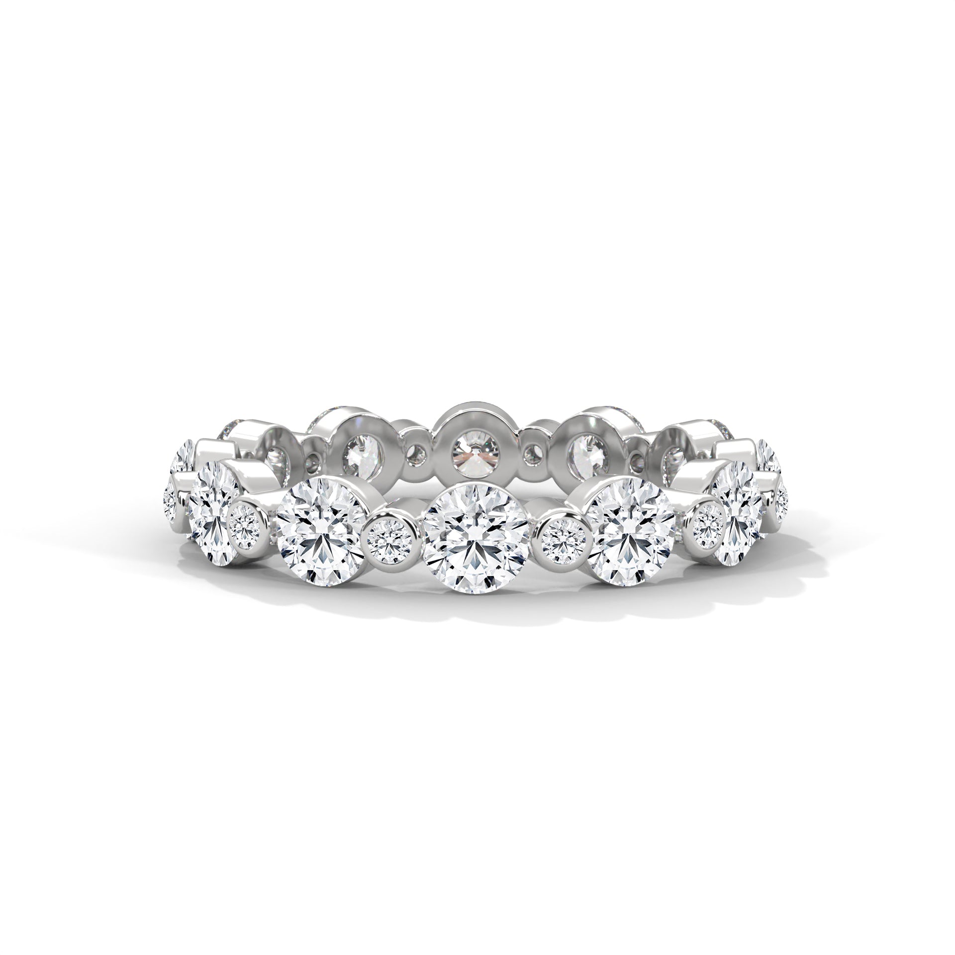 Roxane Shared-Prong Round Diamond Eternity Band
