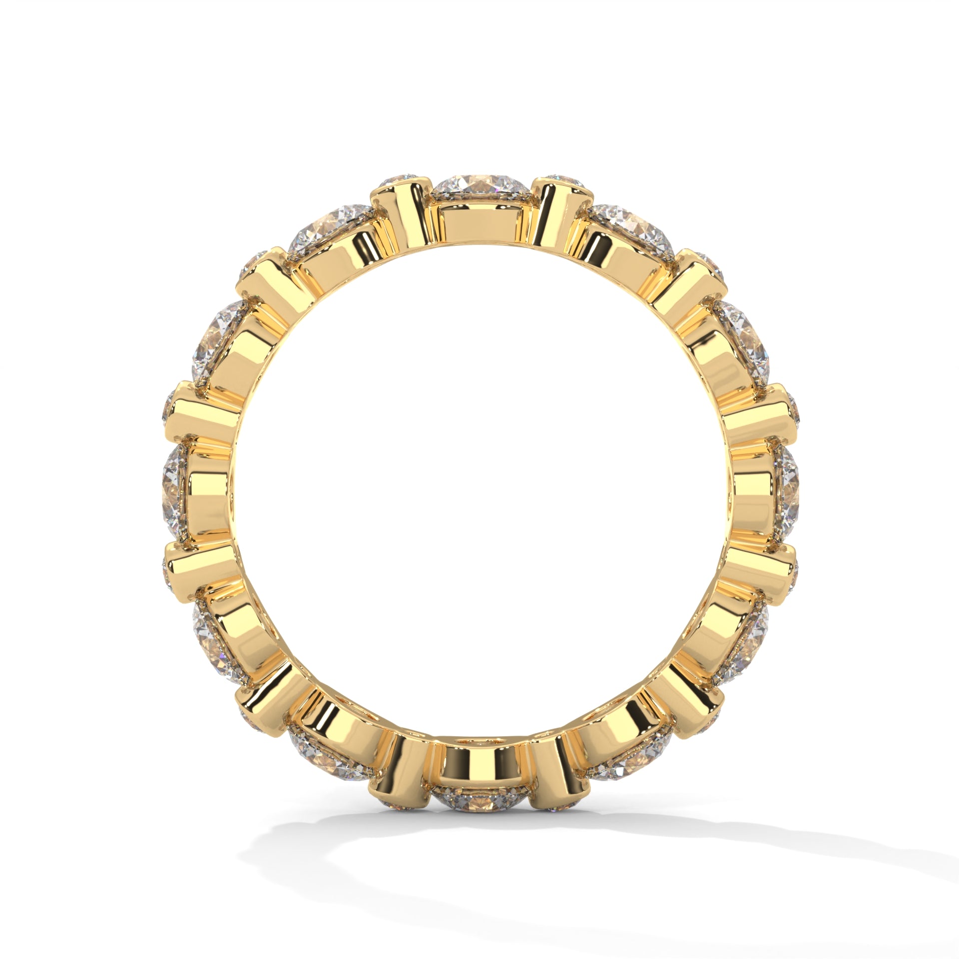 Roxane Shared-Prong Round Diamond Eternity Band