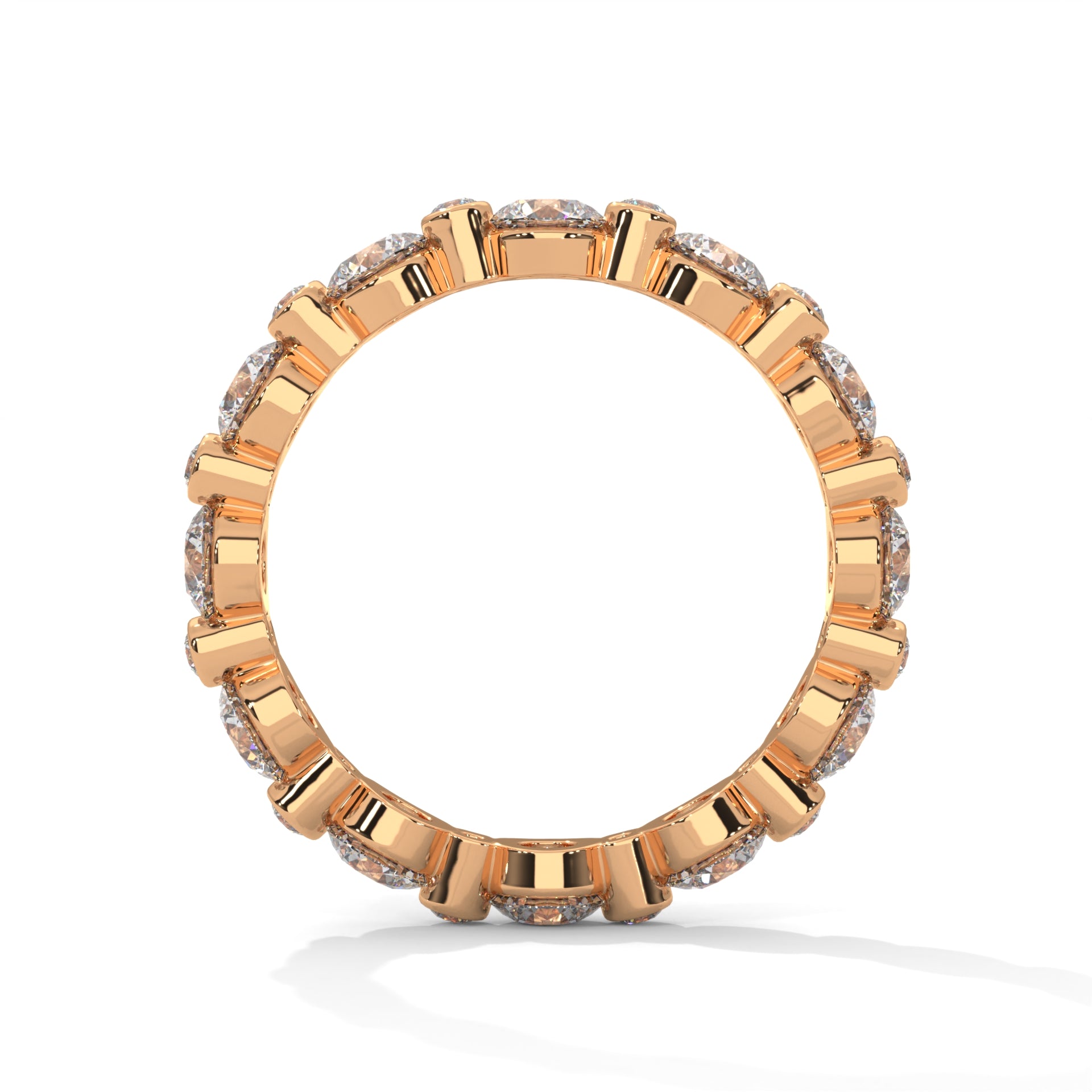 Roxane Shared-Prong Round Diamond Eternity Band