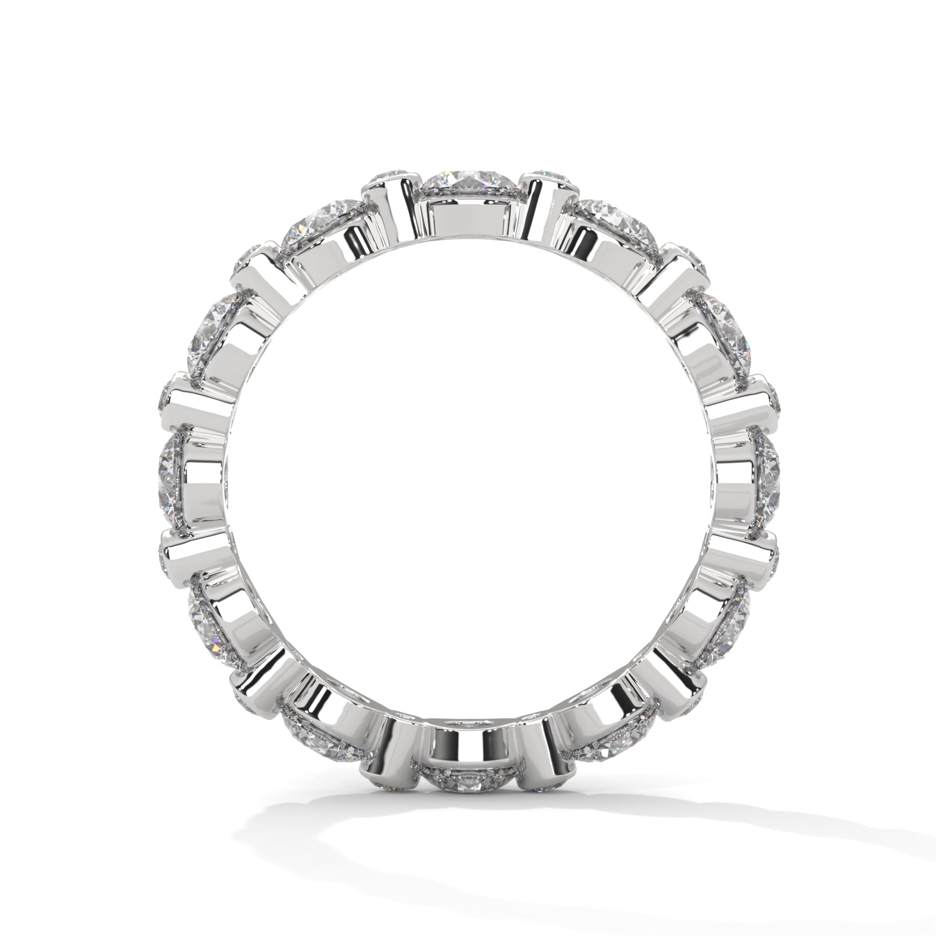 Roxane Shared-Prong Round Diamond Eternity Band