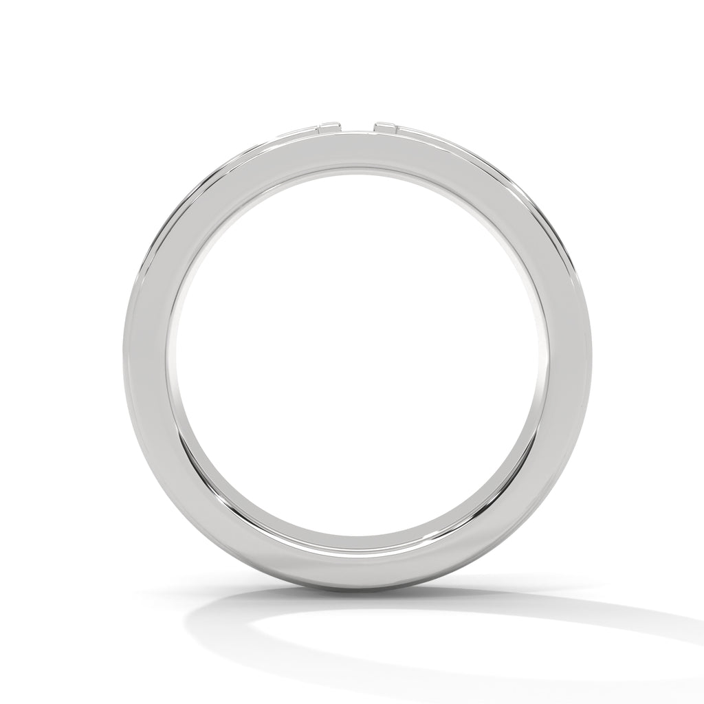 Constance Wide Three-Row Pavé Diamond Band
