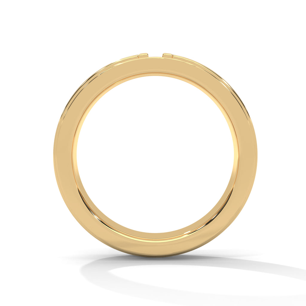 Constance Wide Three-Row Pavé Diamond Band