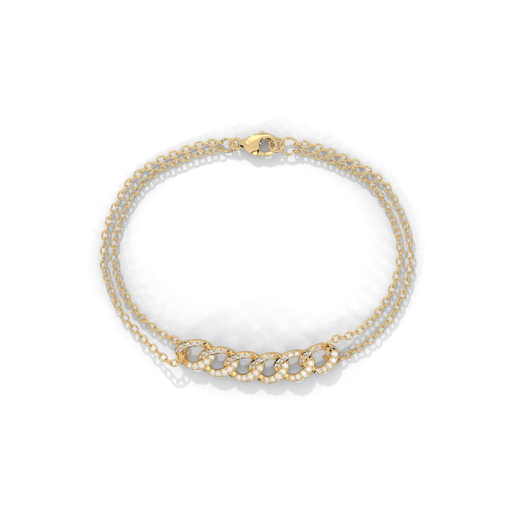 Cascade Link Diamond Bracelet (3/10 ct. tw.)
