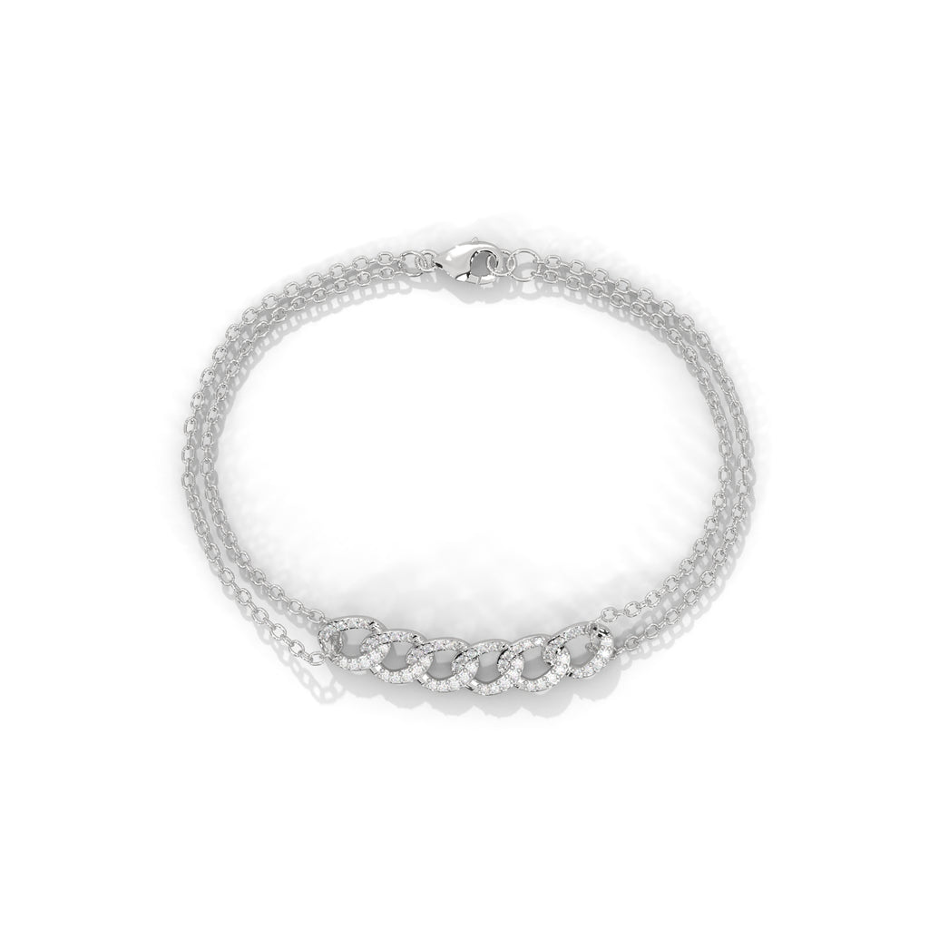 Cascade Link Diamond Bracelet (3/10 ct. tw.)