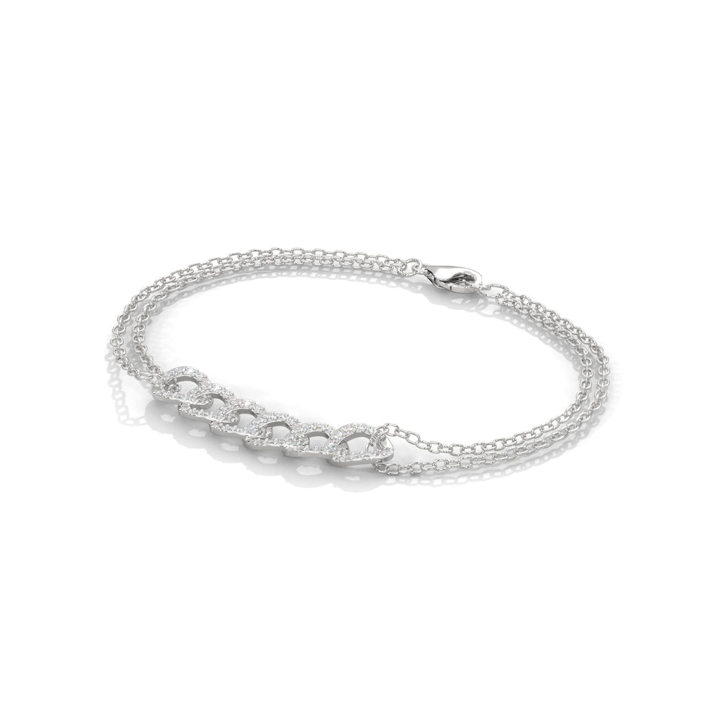 Cascade Link Diamond Bracelet (3/10 ct. tw.)