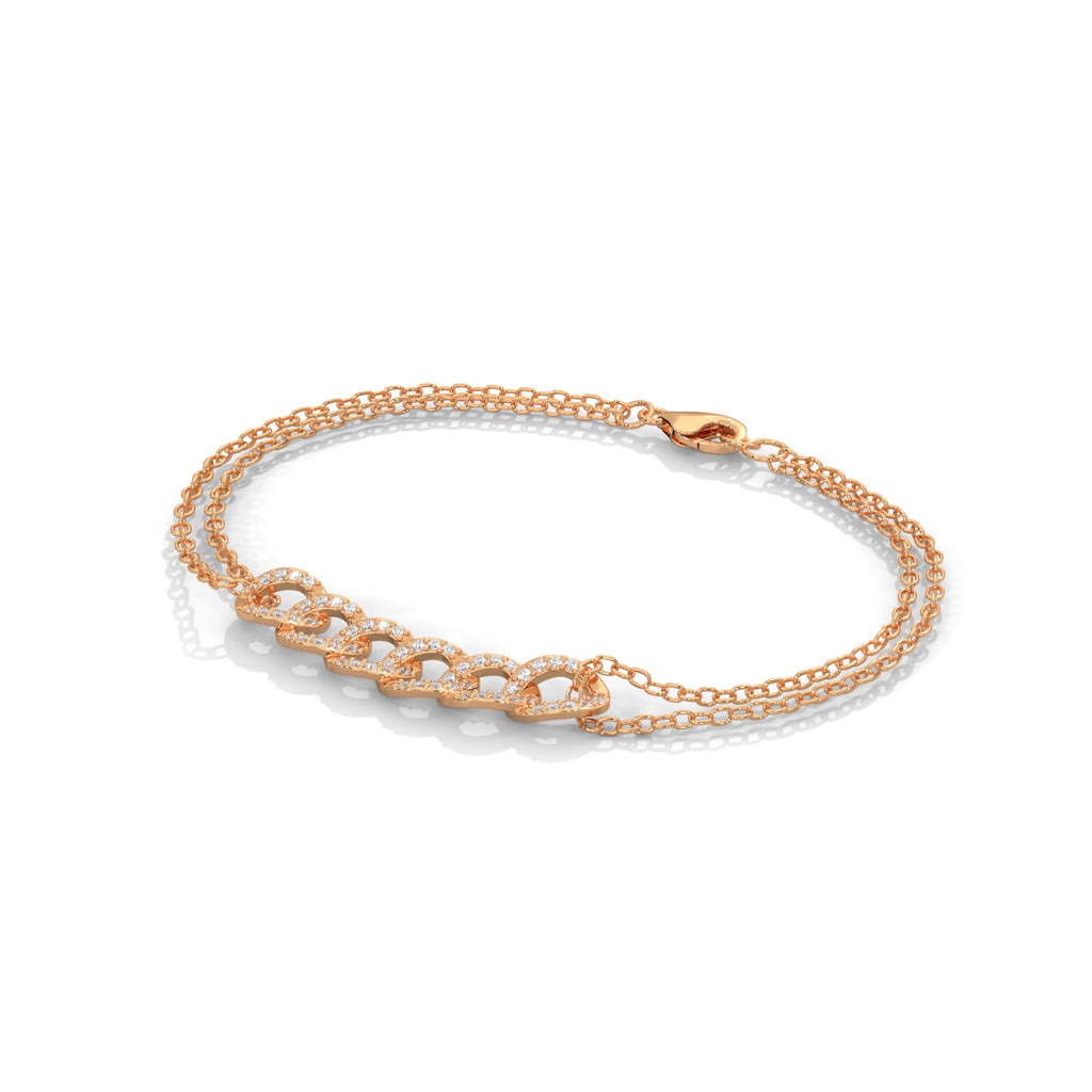 Cascade Link Diamond Bracelet (3/10 ct. tw.)