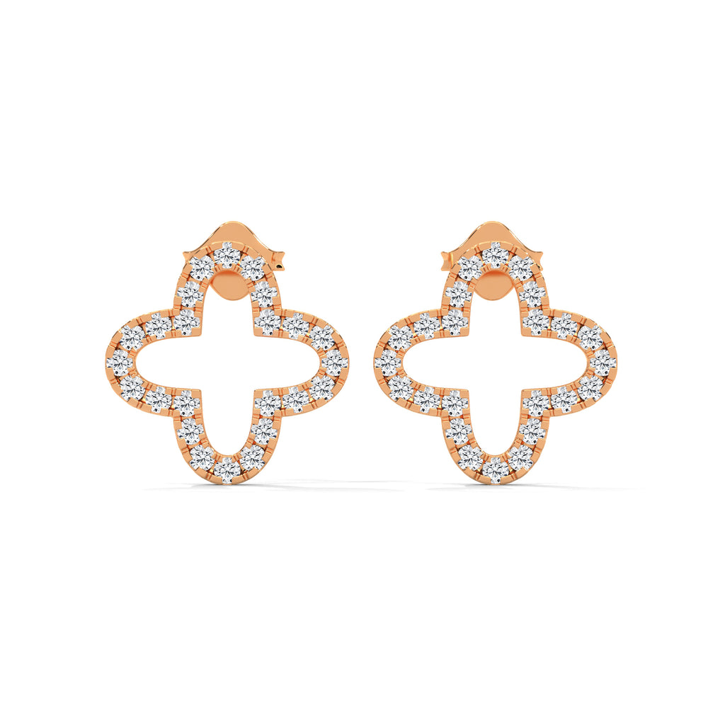 Clara Diamond Clover Stud Earrings (3/4 ct. tw.)