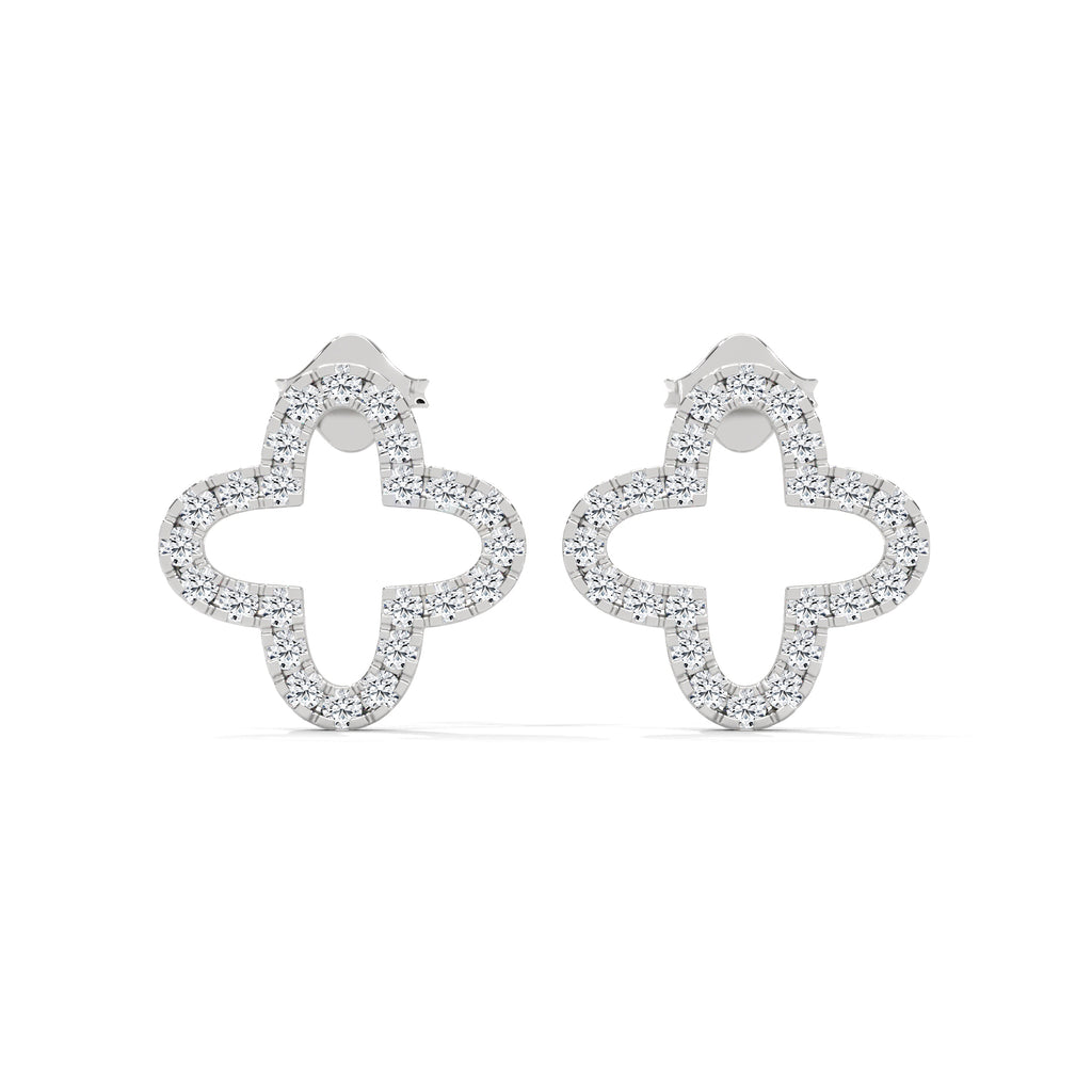 Clara Diamond Clover Stud Earrings (3/4 ct. tw.)