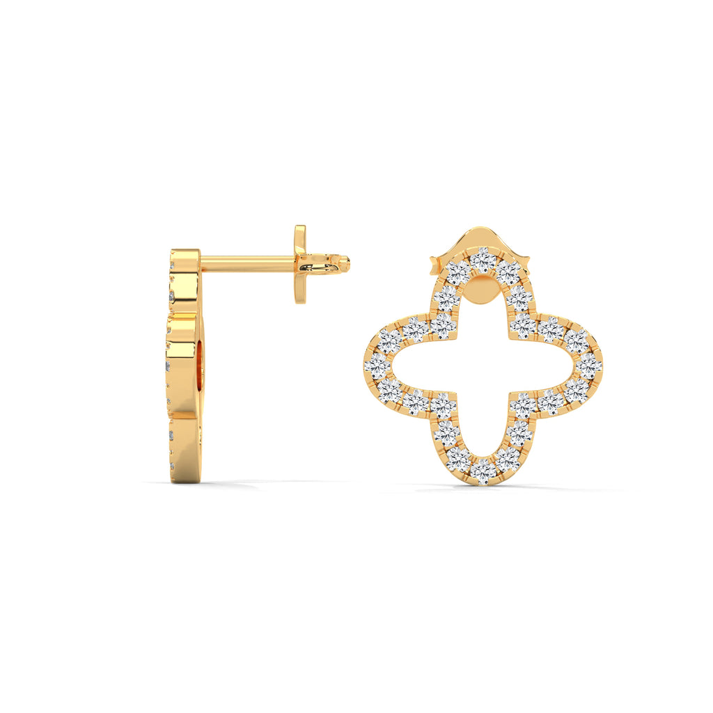 Clara Diamond Clover Stud Earrings (3/4 ct. tw.)