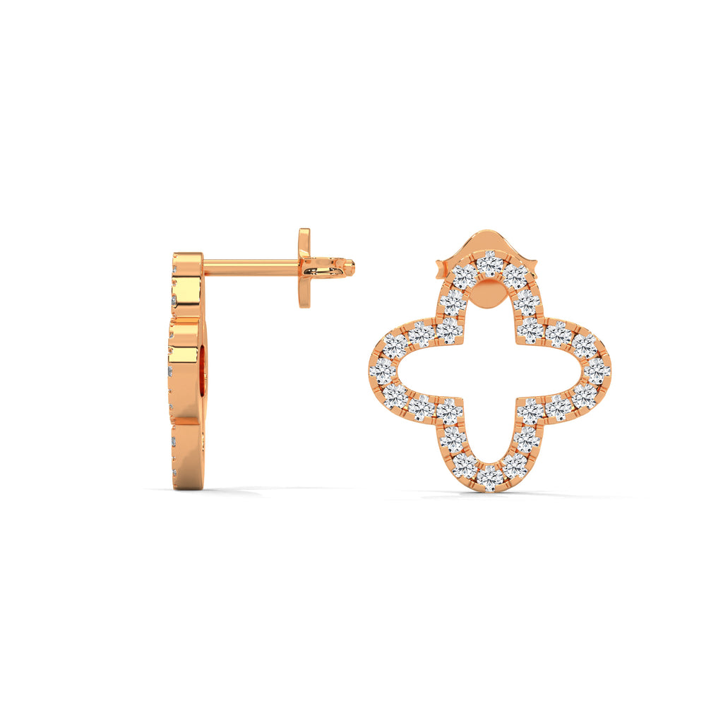 Clara Diamond Clover Stud Earrings (3/4 ct. tw.)