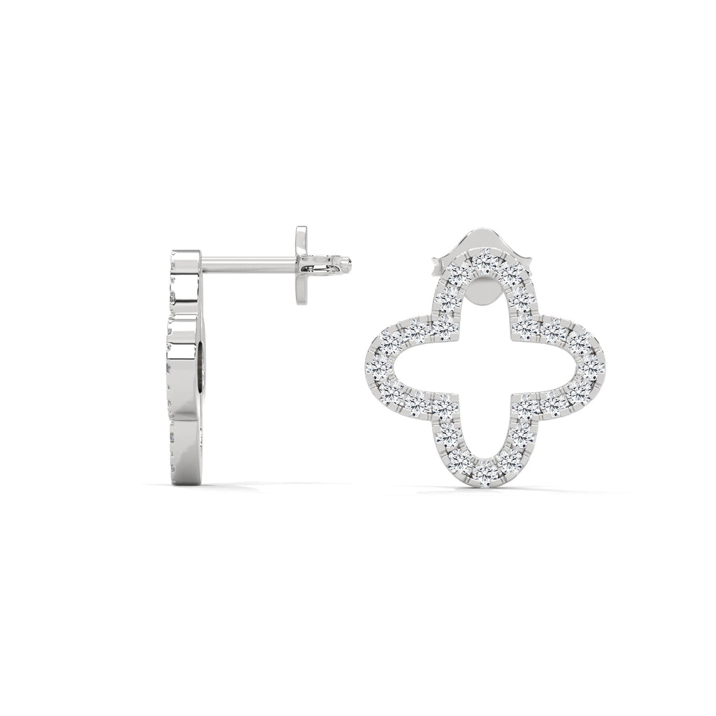 Clara Diamond Clover Stud Earrings (3/4 ct. tw.)