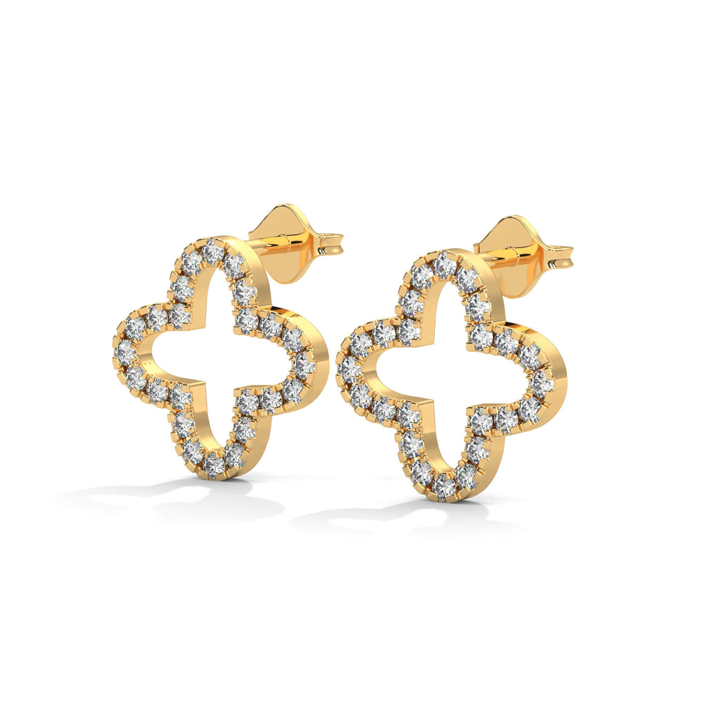 Clara Diamond Clover Stud Earrings (3/4 ct. tw.)