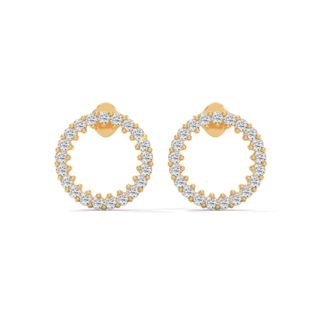 Luna Diamond Circle Stud Earrings (0.42 ct. tw.)