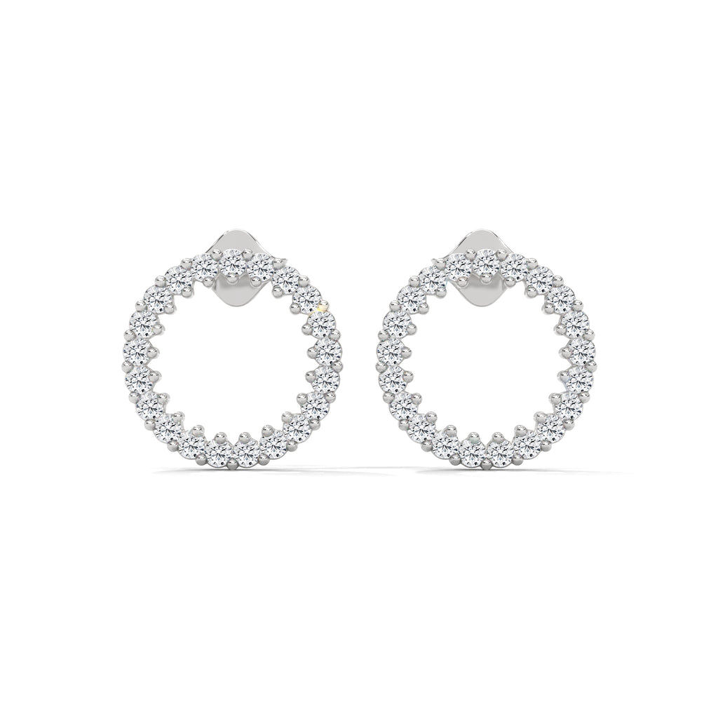 Luna Diamond Circle Stud Earrings (0.42 ct. tw.)