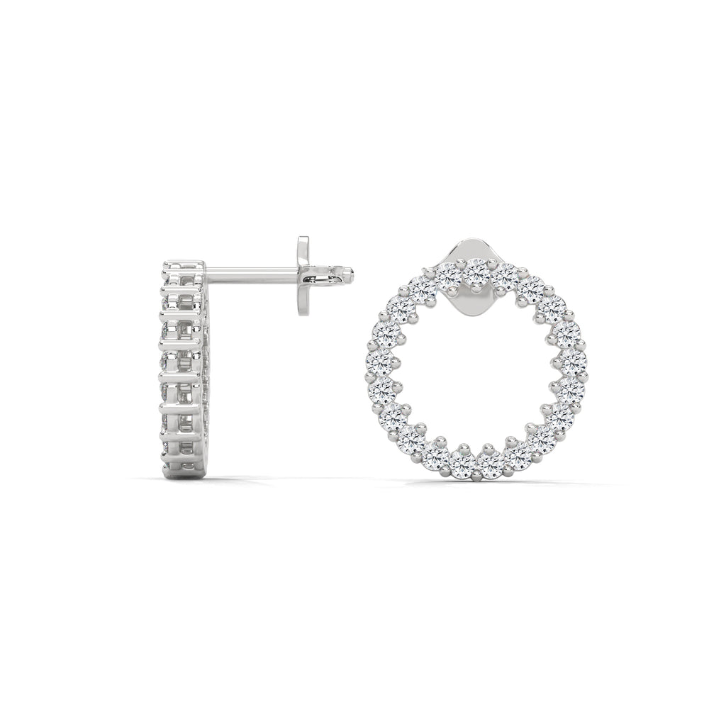 Luna Diamond Circle Stud Earrings (0.42 ct. tw.)
