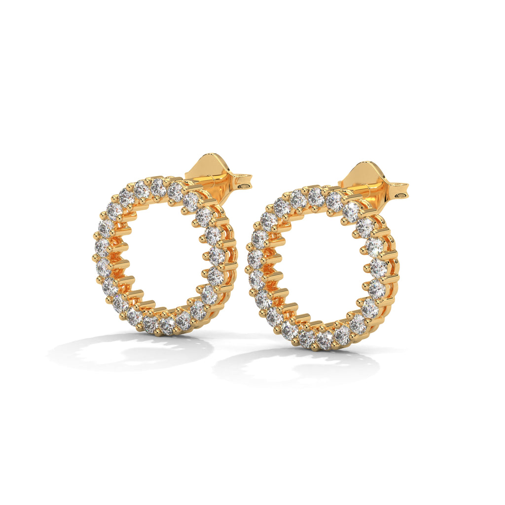 Luna Diamond Circle Stud Earrings (0.42 ct. tw.)