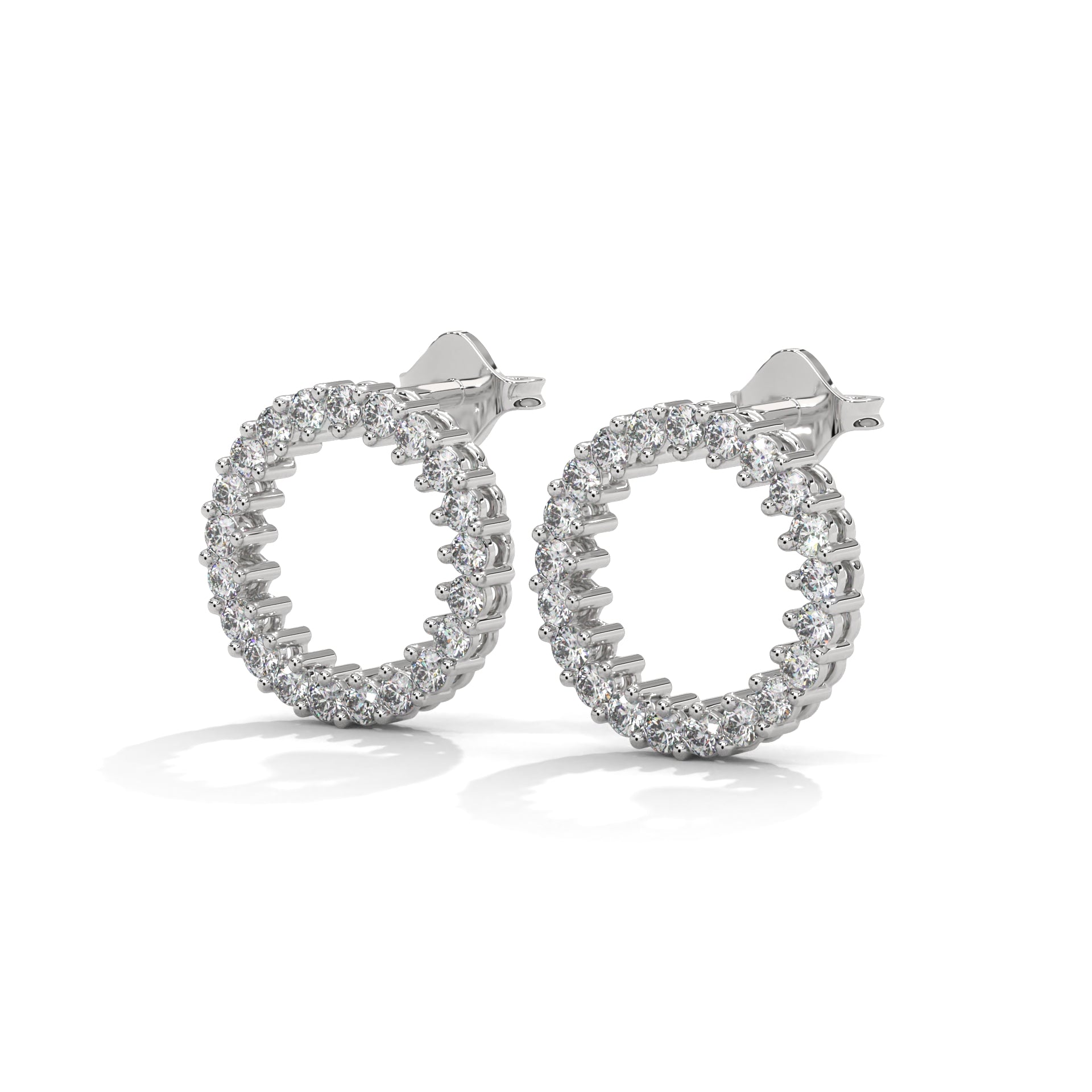 Luna Diamond Circle Stud Earrings (0.42 ct. tw.)