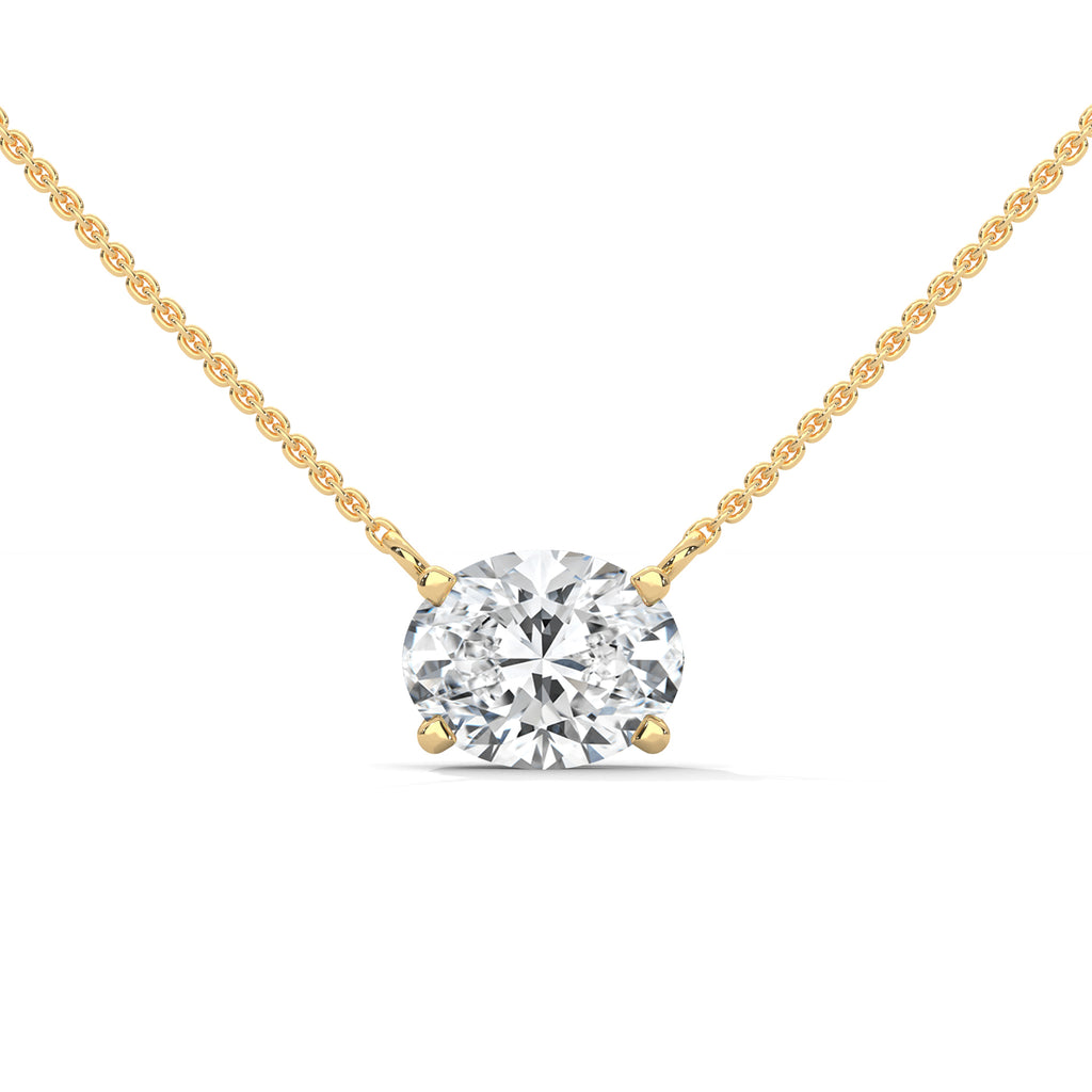 Adeline Oval Diamond Solitaire Pendant Necklace (2.00 ct.)