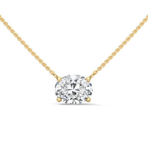 Adeline Oval Diamond Solitaire Pendant Necklace (2.00 ct.)