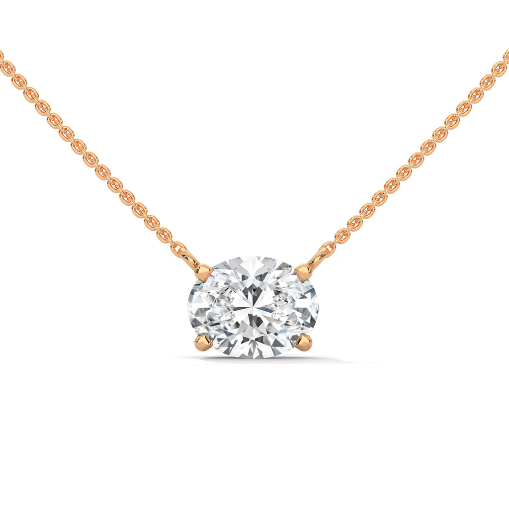 Adeline Oval Diamond Solitaire Pendant Necklace (2.00 ct.)