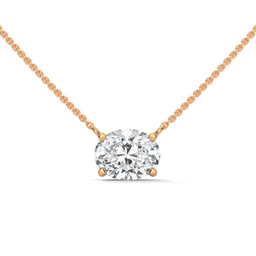 Adeline Oval Diamond Solitaire Pendant Necklace (2.00 ct.)