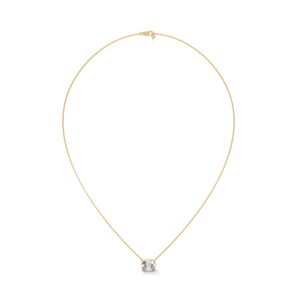 Adeline Oval Diamond Solitaire Pendant Necklace (2.00 ct.)