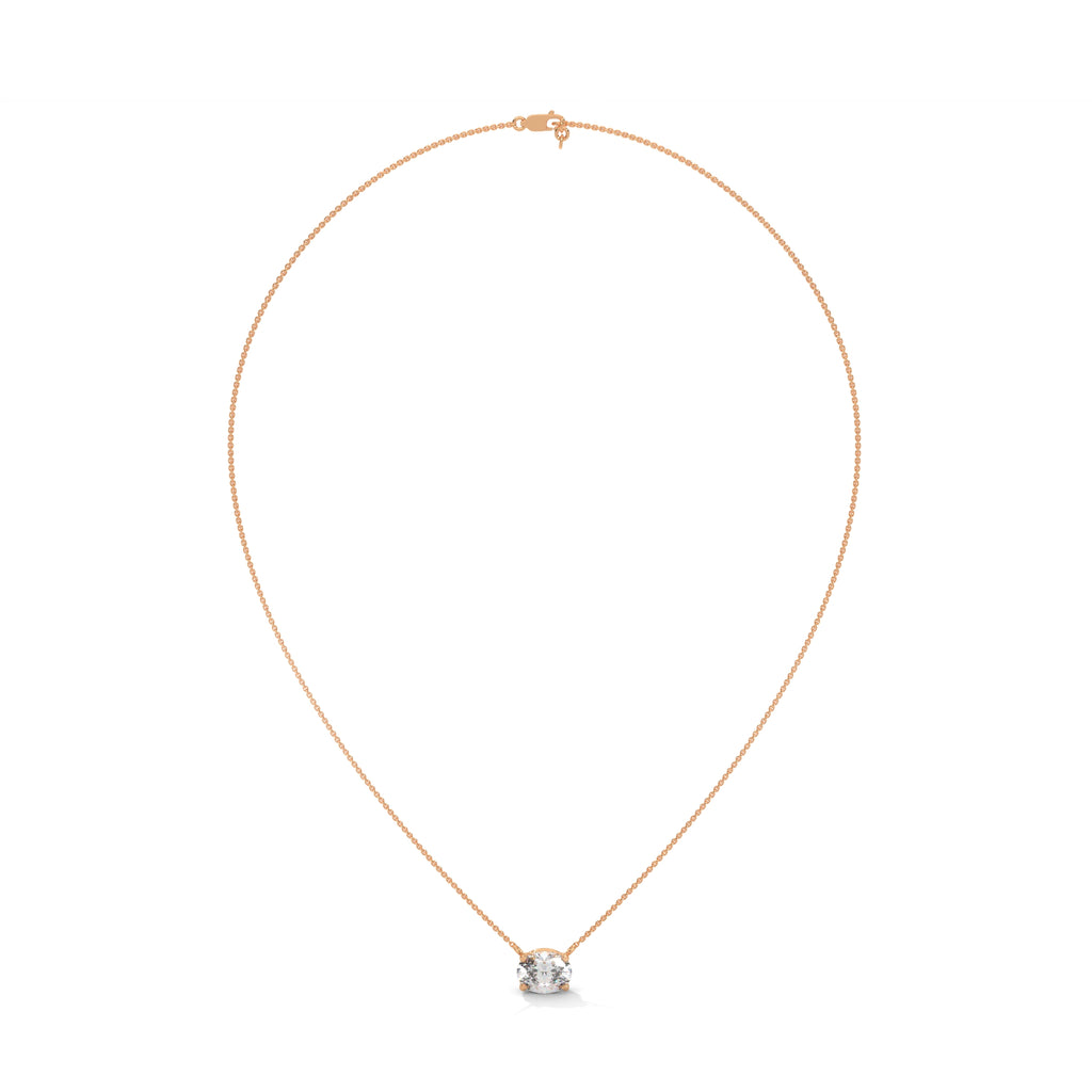 Adeline Oval Diamond Solitaire Pendant Necklace (2.00 ct.)