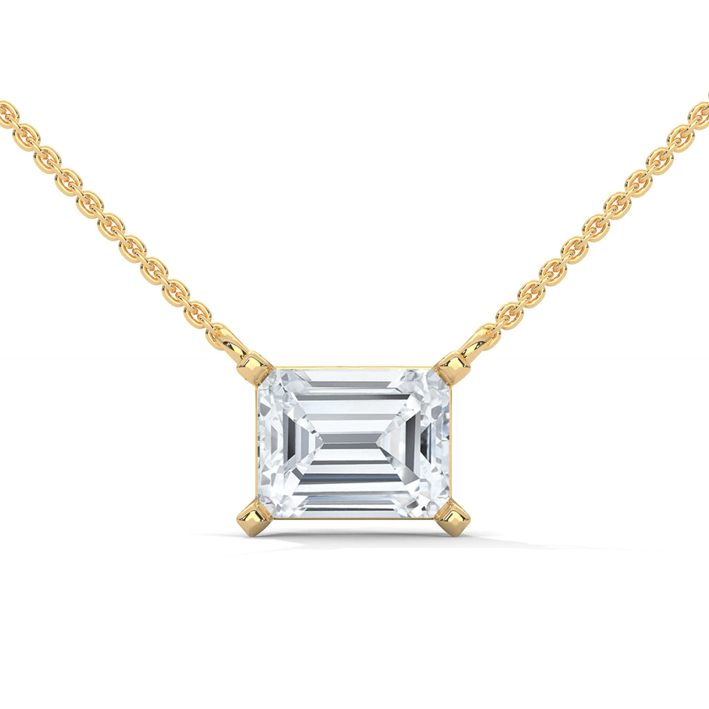 Sabine Emerald-Cut Diamond Pendant Necklace (1 1/2 ct. tw.)