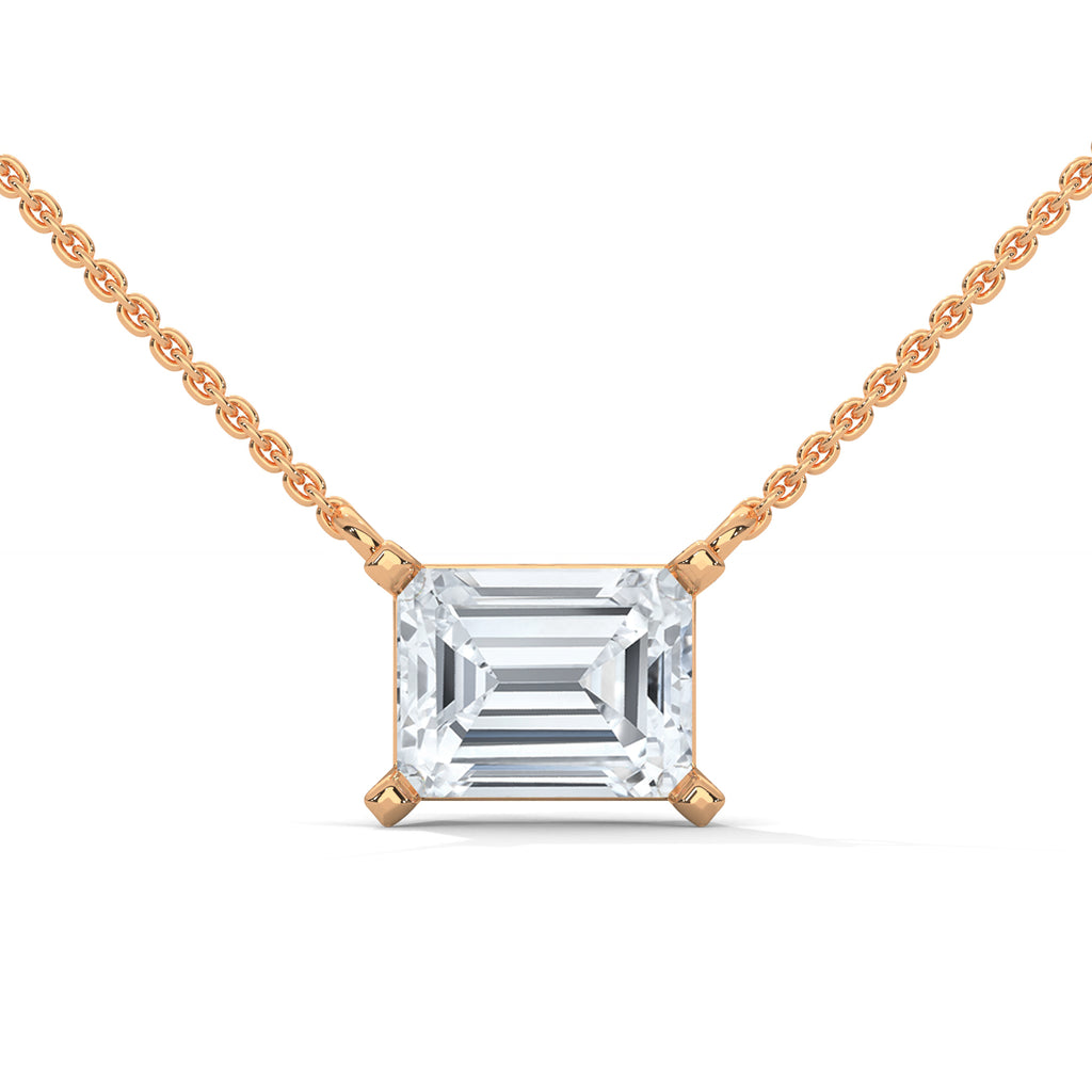 Sabine Emerald-Cut Diamond Pendant Necklace (1 1/2 ct. tw.)