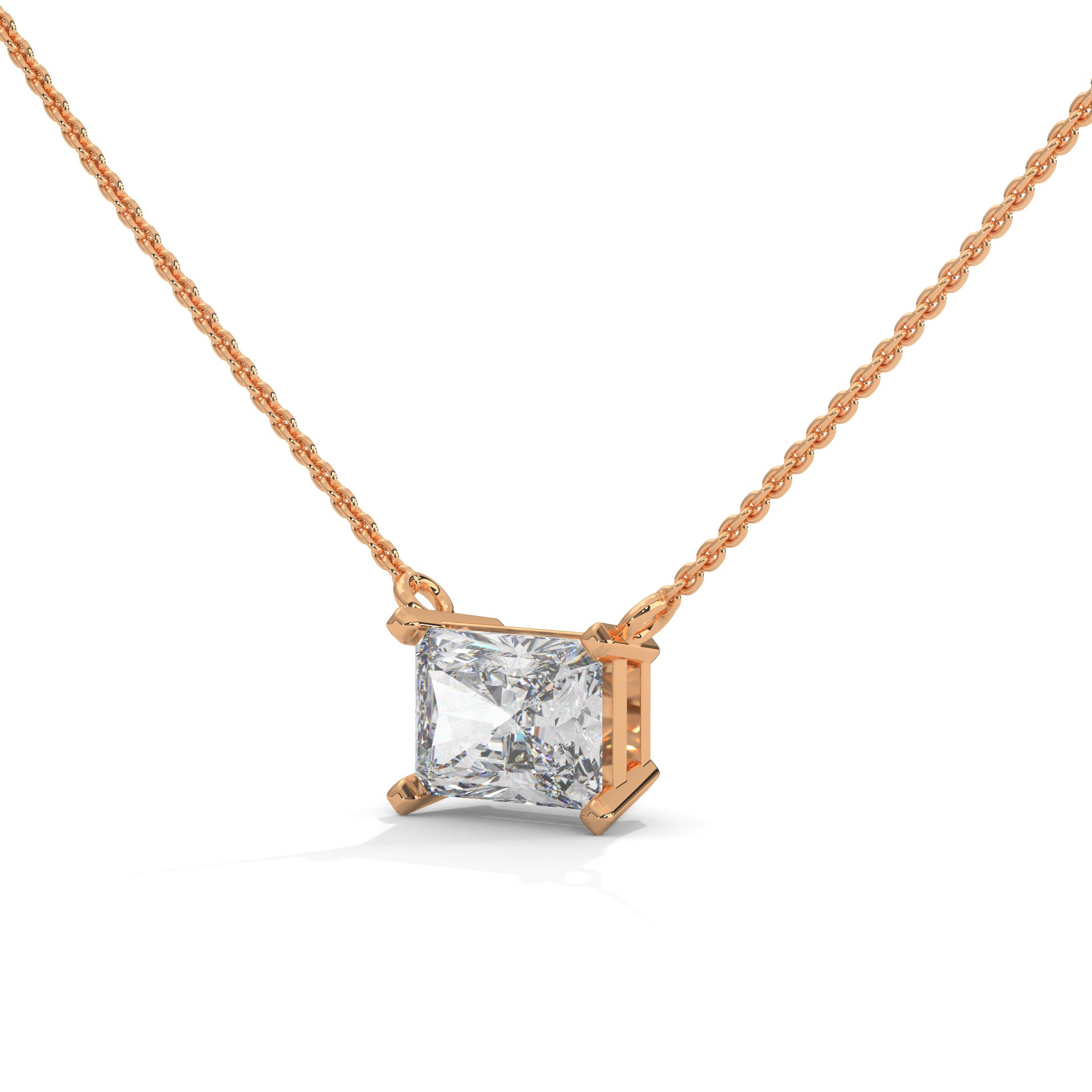 Sabine Emerald-Cut Diamond Pendant Necklace (1 1/2 ct. tw.)