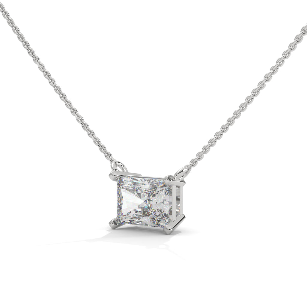 Sabine Emerald-Cut Diamond Pendant Necklace (1 1/2 ct. tw.)
