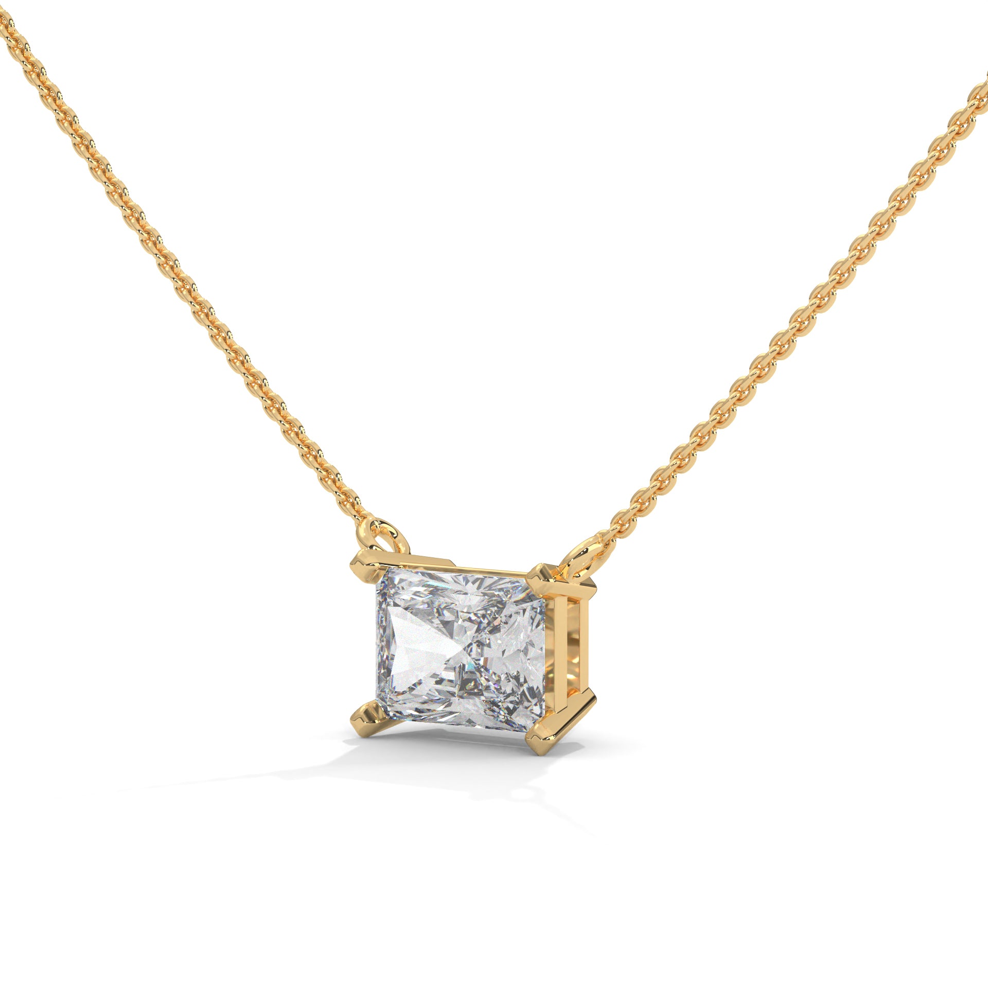 Sabine Emerald-Cut Diamond Pendant Necklace (1 1/2 ct. tw.)