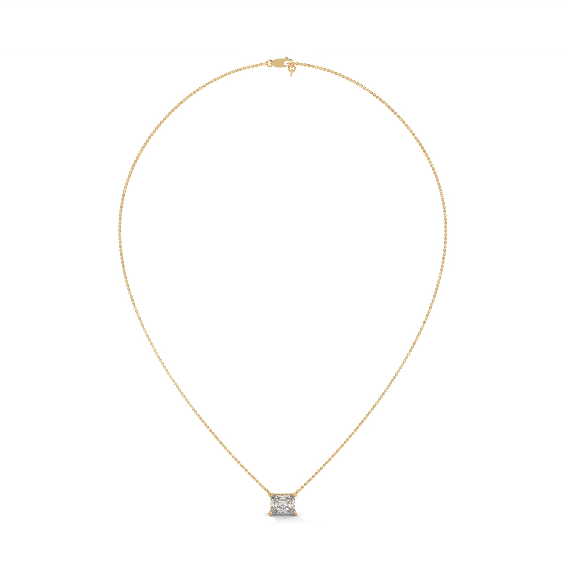 Sabine Emerald-Cut Diamond Pendant Necklace (1 1/2 ct. tw.)