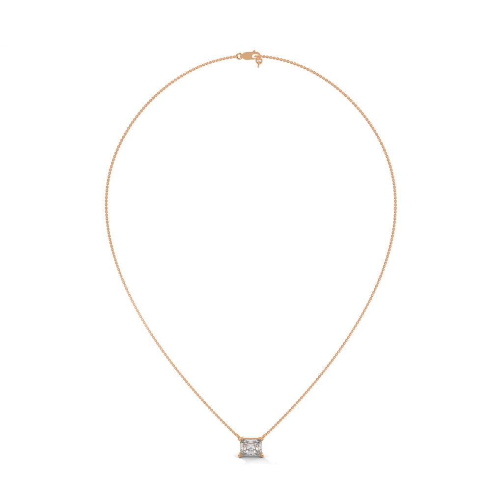 Sabine Emerald-Cut Diamond Pendant Necklace (1 1/2 ct. tw.)