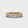 Félicité Heart-Cut Diamond Eternity Band — yellow gold