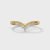 Aveline Chevron Diamond Band - yellow gold video