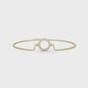 Circle Halo Diamond Chain Bracelet - yellow gold video