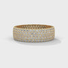 Ophelie Wide Pavé Diamond Eternity Band in 14kt yellow gold