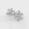 Marguerite Twin-Floral Pear Diamond Ring — white gold