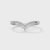 Aveline Chevron Diamond Band - white gold video
