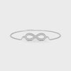 Yvette Infinity Diamond Bracelet in 14kt white gold