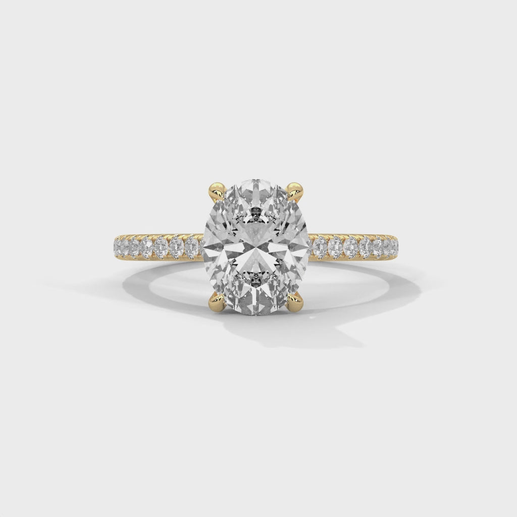 Kargir Ring with 2ct Oval Lab Diamond
