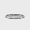 Estelle French Pavé Diamond Band in white gold