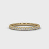 Estelle French Pavé Diamond Band in yellow gold