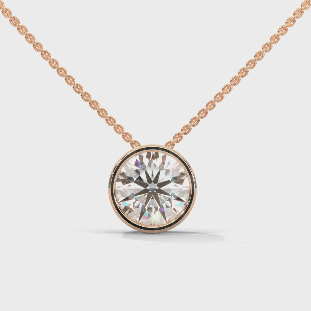 Ethos Round Diamond Pendant Necklace (2ct. tw.)
